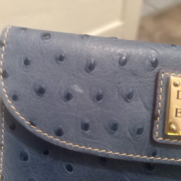 Dooney & Bourke Slate Blue Ostrich Wallet - Picture 6 of 14